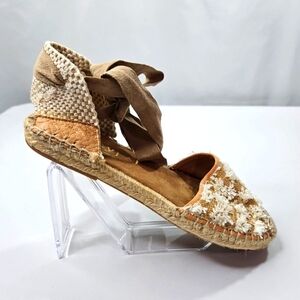 Maypol Tan Espadrilles Sandals Size 36